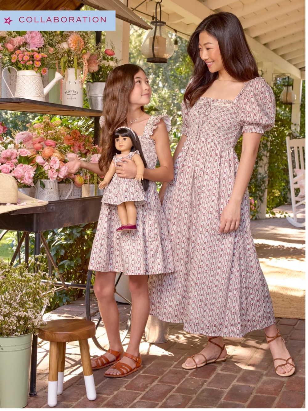 The American Girl® x Hill House Scarlett Nap Dress - Felicity's Historical Print